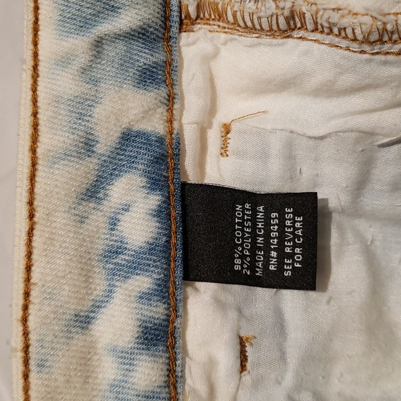 ASHLEY MASON/NORDSTROM New Denim Mini Jean Skirt Frayed Distressed NWT Women🎉HP - Picture 11 of 16